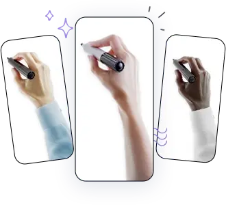 Wide variety of male and female hand